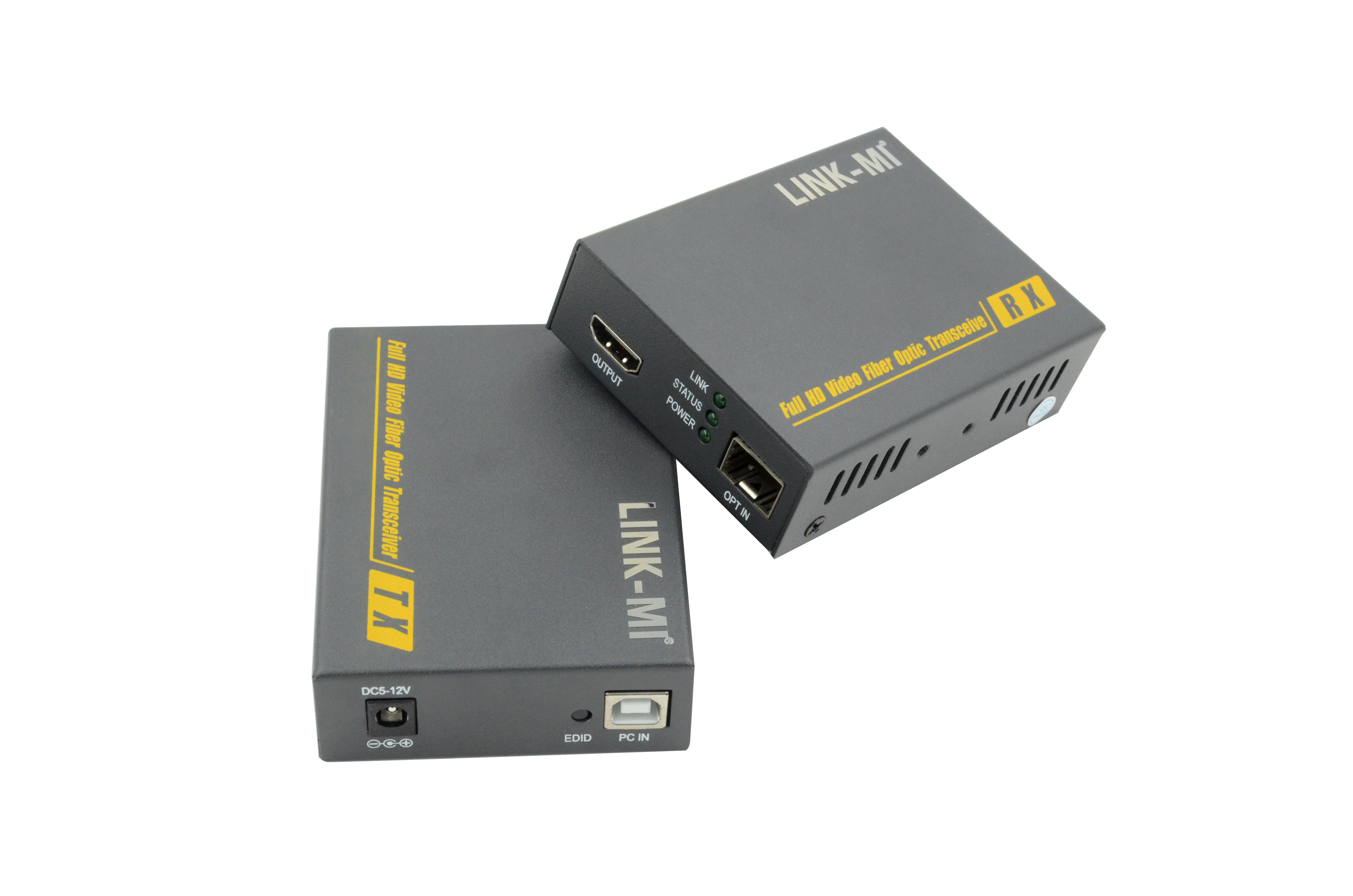 LINK-MI LM-THF123HKM HDMI Fiber Optic Extender 4K KVM LC