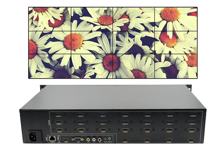 LINK-MI LM-TV12 HDMI+VGA+AV+USB LED/LCD 3x4 Video Wall Controller Support 180 Degree Rotation