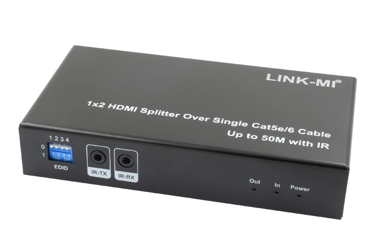 LINK-MI LM-SPE102 1x2 HDMI Splitter Over Single Cat5e/6 Cable