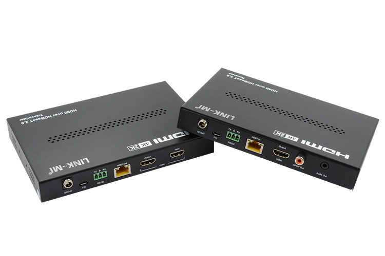 LINK-MI LM-EX55 HDBaseT Ultra Slim Extender Kit HDMI 2.0, 4K2K@60Hz 4:4:4, up to 100M