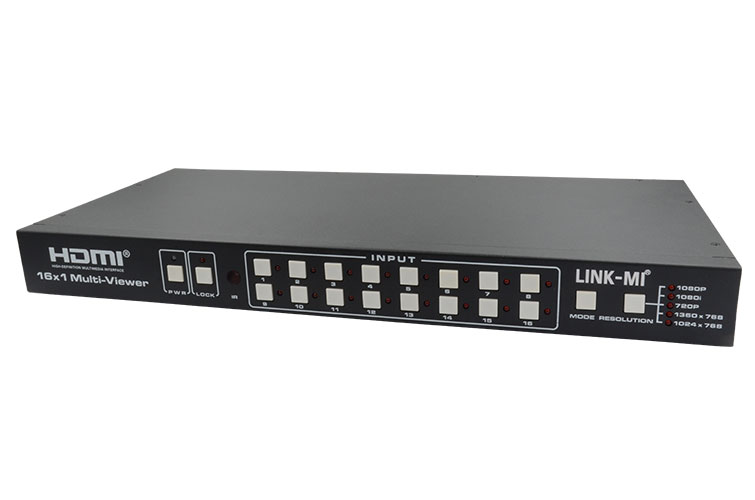 LINK-MI LM-S161 16x1 HDMI Multi-Viewer with Seamless Switcher