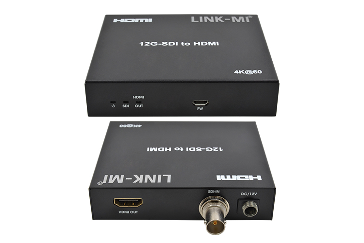 LINK-MI LM-SDH6 12G/6G/3G-SDI to HDMI converter Support 4K@60Hz YUV4:2:2, Max 120m